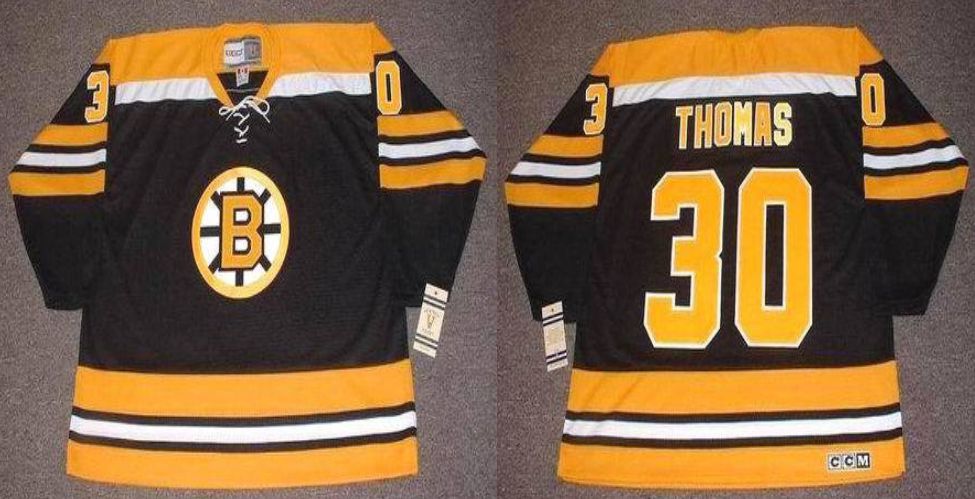 2019 Men Boston Bruins #30 Thomas Black CCM NHL jerseys->boston bruins->NHL Jersey
